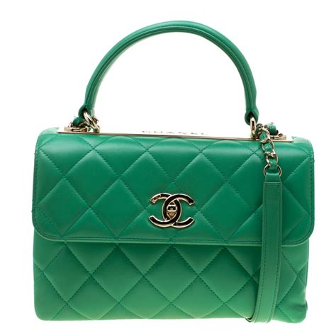 green chanel purse